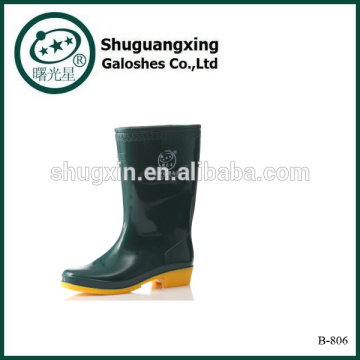 TOBILLO botas moda botas PVC lluvia Botas B-806 de botas de lluvia de hombre